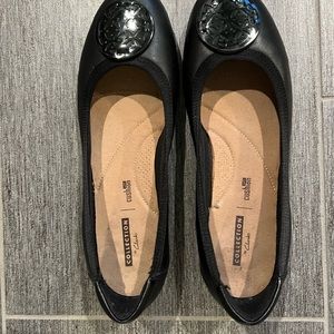 Clark’s flats. Size 9. Black